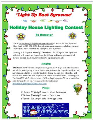 Holiday House Lighting Contest